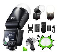 Godox V1 mid O with Diffuser Dome (Godox AK-R11) TTL Round Head Camera Flash for Olympus/Panasonic, TTL HSS 1/8000s, 55Ws On-Camera Speedlite for Olympus PEN-F E-M1 III E-M10 III Panasonic S5 IIX S1