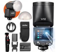 Godox V1 MID S Flash for Sony & AK-R11 Dome Diffuser, Round Head Speedlite