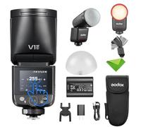 Godox V1 MID S TTL Flash for Sony, Touchscreen Flash with AK-R11 Diffuser | 1.7s Recycle, 650 Full Power Pops, 2W Modeling Lamp, TTL/HSS 1/8000s, V1MID S Lightweight Speedlight for ZV-E10 a7IV a9III