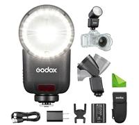 Godox V1 mid S V1 mid-S TTL Round Head Camera Flash for Sony, TTL HSS 1/8000s, Touch Screen, 55Ws On-Camera Speedlite for Sony ZV-E10 II a7M4 a7C II ZV-E10 a6400 a7R5 9 III a7M3 a7C a6700 a6000 a7R IV