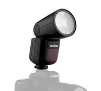 Godox V1-N TTL Camera Flash Speedlite with Panasonic 18650 Lithium Battery Support for 480 Full Power Pops, Compatible with Nikon