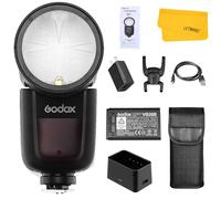 Godox V1 N V1-N Flash, 1/8000 HSS 2.4G Wireless X System Li-ion Battery, Round Head On Camera Flash Speedlight for Studio Portrait Wedding Photography