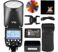 GODOX V1-O Round Head Flash Speedlight for Olympus Panasonic 76Ws TTL 1/8000s High Speed Sync 1.5 sec Recycle Time 480 Full Power 2600mah Rechargeable Battery