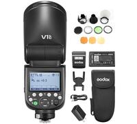 GODOX V1 PRO C Camera Flash with AK-R1 Accessories Kit 2.4G Wireless Speedlight 1/8000s HSS, 1.3s Recycle Time, M/TTL Flash Mode, Type-C Powered Compatible with Canon EOS Cameras