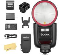 Godox V1 Pro F V1Pro F Camera Flash with X3-F Flash Trigger for Fujifilm Fuji Flash Speedlite Speedlight,76Ws 2.4G TTL 1/8000 HSS,500 Full Power Flashes,1.3s Recycle Time,2980mAh Li-ion Battery