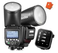 Godox V1 Pro -N X3 Kit | 76Ws Speedlight DSLR Photography Flash | TTL HSS 1/8000 Built In Wireless 2.4Ghz | SU Fill Flash Adapter Rechargeable Battery 500 Flashes + 12 Month Extended Warranty (3 Yrs)