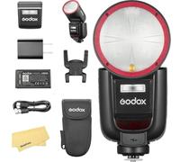 Godox V1 Pro O V1Pro O Round Head Camera Flash for Olympus Panasonic Flash Speedlite Speedlight,76Ws 2.4G TTL 1/8000 HSS,500 Full Power Flashes,1.3s Recycle Time,2980mAh Li-ion Battery