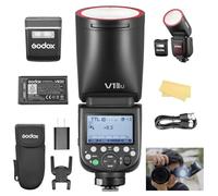 Godox V1 Pro S V1Pro-S u Flash for Sony Camera TTL Round Head with 2980mAh 76W Battery 500 Full Power Flash 1/8000s HSS 1.3s Recycle Time 2.4G Wireless HSS for Sony ZV-E10, Alpha 7711 etc