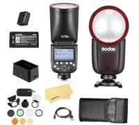 Godox V1 V1-C V1C Camera Flash with Godox V1 Pro C +AK-R1 Accessories Kit for Canon Cameras,76Ws 2.4G TTL 1/8000 HSS,480 Full Power Shots,1.5s Recycle Time,2980mAh Li-ion Battery