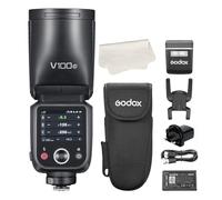 Godox V100-C 100Ws Touchscreen Camera Flash Speedlite for Canon, Detachable Sub Flash, USB-C Charge Battery, 2.4G X Wireless HSS TTL Flash for Canon R5 R6 R6II R7 R8 RP R R50 M50 90D 6D 7D 5DMarkIII