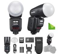 Godox V100 C with AK-R11 Kit,V100C Flash for Canon with Diffuser Dome, 100Ws TTL Flash for Canon EOS R3/R5/R5 Mark II/R6, Touchscreen Control, 1.7s Recycle,400-Full-Power,for R6Mark II/5D Mark IV/R/RP