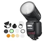 Godox V100 High-Power On-Camera Flash Speedlite with AK-R1 Accessory Kit (Compatible With Sony)