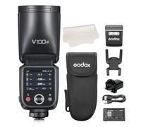 Godox V100-N 100Ws Touchscreen Camera Flash Speedlite for Nikon, Detachable Sub Flash, USB-C Charge Battery, 2.4G X Wireless HSS TTL Flash for Nikon Z9 Z8 Z7II Z6 ZFC D7500 D850 D810 D5100 D3200 D3100