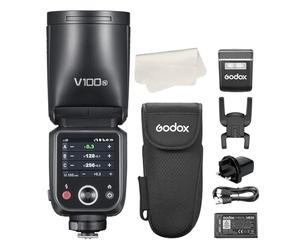 Godox V100-N 100Ws Touchscreen Camera Flash Speedlite for Nikon, Detachable Sub Flash, USB-C Charge Battery, 2.4G X Wireless HSS TTL Flash for Nikon Z9 Z8 Z7II Z6 ZFC D7500 D850 D810 D5100 D3200 D3100