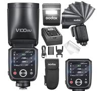 GODOX V100 S GODOX Flash for Sony - Global Shutter,Touchscreen Control,100W TTL Camera Flash GODOXV1 for Sony Upgraded,70 Full Power Consecutive Flashes, Camera Flash for a7iii etc