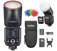 Godox V100 U TTL Flash with Accessories (V100 O for Olympus and Panasonic)