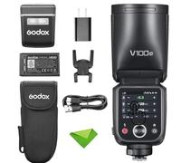 Godox V100 V100C V100-C 100Ws TTL Flash for Canon EOS Cameras, 400 Full Power Flashes, 1.7s Recycle Time, 2.4G Wireless with External Flash, Touchscreen Flash Speedlight Speedlite (V100C)