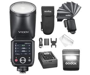 Godox V100C Camera Flash Speedlite, V100 C 100W Touch Screen Flash, HSS 1/8000s Sync,Compatible with Canon EOS R RP R5 R6 R5 Mark II,R6 Mark II, 90D 750D, 5D Mark IV, 6D Mark II M50 M3