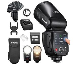 Godox V100F Camera Flash Speedlite, V100 F Touch Screen Flash,TTL HSS 1/8000s, Compatible with Fujifilm X100VI XS20 XS10 XT30 II XT5 XM5 GFX50S GFX50R X-T4 X-T3 etc