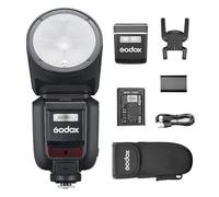 Godox V100N V100 N V100-N Round Head Camera Flash Speedlight for Nikon Cameras 100Ws TTL HSS 1/8000s 2.4G Built-in LED Fill Light