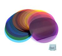 Godox V11C Color Effect Gel Set for Use with AK-R16 Diffuser Plate for Godox V1-C, V1-N, V1-S Speedlite, AD200, AD200PRO with H200R Flash Head (15 Color 30 Pieces)