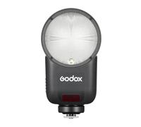 Godox V1mid Mini Round-Head TTL Speedlite with Touchscreen Interface, 650 Full-Power Flashes, High-Speed Sync up to 1/8000s, USB Type-C Charging, V1midO For OLYMPUS/PANASONIC