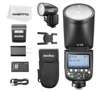 Godox V1Pro C Round Head Camera Flash 2.4G X Wireless HSS 76Ws E-TTL Li-ion Round Head Camera Speedlight With External Flash SU-1 For Canon