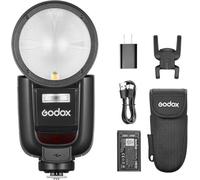 Godox V1Pro-N Round Head Camera Flash Speedlite, 76W 2.4G Camera Flashgun with Detachable Sub Flash SU-1, 2980mAh Li-ion Battery, HSS TTL Speedlight Flashfor D750 D810 Z7 Z6 Z8 Z7II