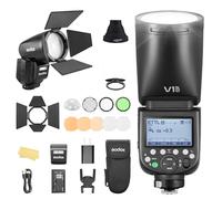 Godox V1PRO-O V1Pro O Round Head Camera Flash Flash Camera Flash with AK-R1 TTL Speedlite 2.4G Wireless TTL Speedlight Strobe,76Ws HSS 1/8000s with Li-ion Battery for Olympus Panasonic Cameras