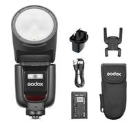 Godox V1Pro-S Round Head Camera Flash Speedlite for Sony, with Detachable Sub Flash SU-1, USB-C Charge Battery, 2.4G X Wireless HSS TTL Speedlight Flash for Sony a7IV a7III a7RIII a7RII a7c a6400