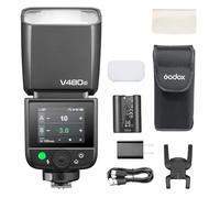 Godox V480-C Flash for Canon, GN50 High Output, Touchscreen Control, USB-C Charging, 1.7s Fast Recycle Time, 650 Full-Power Flashes, 2.4G X Wireless 1/8000s HSS TTL Flash Speedlite