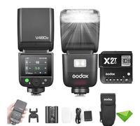 Godox V480 C V480-C TTL Flash for Canon Cameras w/ X2T-C Trigger, GN50 1/8000 HSS, 1.7s Recycle Time, 2.4G Wireless, Built-in Modeling Light, Li-ion Battery Touchscreen Speedlight