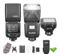 Godox V480 C V480-C TTL Flash for Canon Cameras w/XProII-C Trigger, GN50 1/8000 HSS, 1.7s Recycle Time, 2.4G Wireless, Built-in Modeling Light, Li-ion Battery Touchscreen Speedlight
