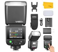 Godox V480 F V480F Flash Compatible for FUJI, GN50 HSS 1/8000s 650 Full Power Flashes Touchscreen Control 2.4G Wireless System TTL Speedlite with Battery Compatible with FUJIFILM Camera