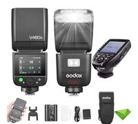Godox V480 N V480-N TTL Flash w/Xpro-N Flash Trigger, GN50 1/8000 HSS, 1.7s Recycle Time, 2.4G Wireless, Built-in Modeling Light, 7.2V/2200mAh Li-ion Battery Touchscreen Speedlight