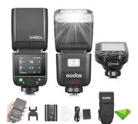 Godox V480 N V480-N TTL Flash w/XProII-N Flash Trigger, GN50 1/8000 HSS, 1.7s Recycle Time, 2.4G Wireless, Built-in Modeling Light, 7.2V/2200mAh Li-ion Battery Touchscreen Speedlight