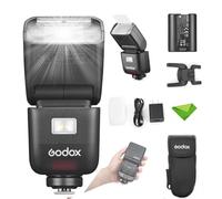 Godox V480 N V480-N TTL Touchscreen Flash for Nikon Cameras, GN50 1/8000 HSS, 650 Full Power Flash, 1.7s Recycle Time, 2.4G Wireless, LED Modeling Light, 7.2V/2200mAh Li-ion Battery Speedlight