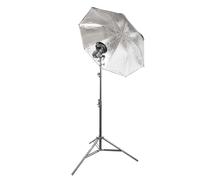 Godox V480 Speedlite Single Flash Photography Lighting Kit with Black/Silver Umbrella (Compatible With Fujifilm)