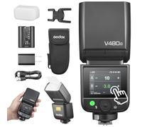 Godox V480C Camera Flash for Canon,Camera,GN50 TTL HSS Flash Speedlite | Touchscreen,Built-in Lithium Battery 1/8000 HSS, 2.4GX Wireless TTL, 1.7s Recycle Time, 650 Full Power Pops for Canon Camera