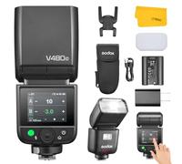Godox V480C V480 C Flash for Canon, GN50 HSS 1/8000s 650 Full Power Flashes Touchscreen Control 2.4G Wireless System TTL Flash Light Speedlite with Battery Compatible with Canon Camera
