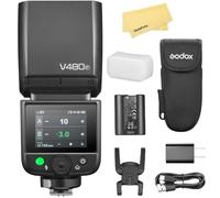 Godox V480F TTL Camera Flash for Fujifilm Camera Flash Speedlite Speedlight Light,GN50,7.2V/2200mAh Li-ion Battery,2.4G HSS 1/8000s,650 Full-Power Flashes,1.7s Recycle Time,10 Levels LED Modeling Lamp