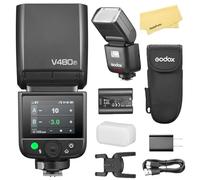 Godox V480F TTL Camera Flash for Fujifilm Camera Flash Speedlite Speedlight Light,GN50,7.2V/2200mAh Li-ion Battery,2.4G HSS 1/8000s,650 Full-Power Flashes,1.7s Recycle Time,10 Levels LED Modeling Lamp