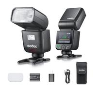 Godox V480F V480 TTL Flash Speedlite for Fuji, GN50 2.4G 1/8000S HSS Flash Speedlite Touchscreen, 650 Full Power Flashes, 1.7s Recycle Time, LED Model Lamp