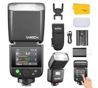 GODOX V480N V480 N Camera Flash Compatible for Nikon, GN50 2.4GHz Wireless HSS 1/8000s TTL Speedlight Strobe with Li-ion Battery, Touchscreen Control, 650 FulI Power Flashes