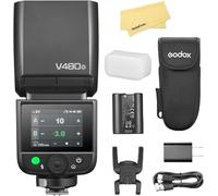 Godox V480O TTL Camera Flash for Olympus Camera Flash Speedlite Speedlight Light,GN50,2.4G HSS 1/8000s,650 Full-Power Flashes,1.7s Recycle Time,10 Levels LED Modeling Lamp