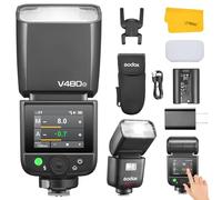 Godox V480O V480 O Flash Compatible for Olympus, GN50 HSS 1/8000s Touchscreen Control 2.4G Wireless System TTL Flash Light Speedlite with Battery Compatible for Olympus Panasonic Camera