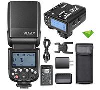 Godox V850 V850III Flash w/Godox X2T-F Flash Trigger 7.2V/2600mAh HSS 1/8000 2.4G 1.5s Recycle Time 450 Full Power Pops Camera Flash Speedlight for DSLR Cameras with Standard Hot Shoes