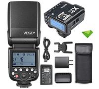 Godox V850 V850III Flash w/Godox X2T-N Flash Trigger 7.2V/2600mAh HSS 1/8000 2.4G 1.5s Recycle Time 450 Full Power Pops Camera Flash Speedlight for DSLR Cameras with Standard Hot Shoes