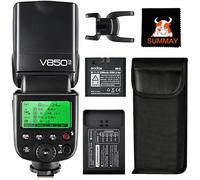 Godox V850II GN60 Camera Flash Speedlight Compatible for Most Brand Cameras 650 Full Power Pops 1.5s Recycle time 2000mAh Rechargeable Battery