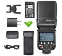 Godox V850III Flash Camera Flash Speedlight 7.2V/2600mAh HSS 1/8000 2.4G 1.5s Recycle Time 450 Full Power Pops for DSLR Cameras with Standard Hot Shoes for Canon, Nikon, Sony, Fuji, Panasonic, Olympus